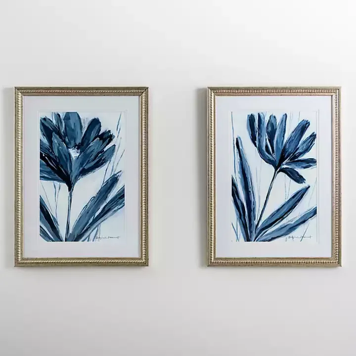 Blue Vibes II Framed Art Print