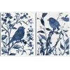 Bluebird Silhouette Canvas Art Prints, Set of 2