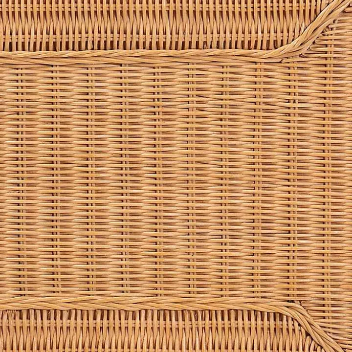 Bohemian Braided Rattan Coffee Table