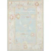 Bohemian Gretna Aqua Beige Accent Rug, 2x3
