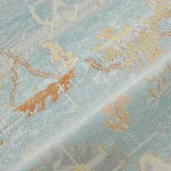Bohemian Gretna Aqua Beige Accent Rug, 2x3