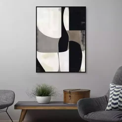 Bold Geometry I Framed Canvas Art Print
