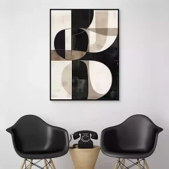 Bold Geometry II Framed Canvas Art Print