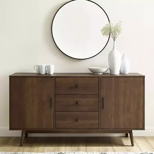 Bonnie Brown Midcentury Sideboard Cabinet