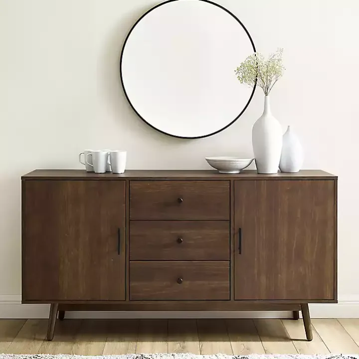 Bonnie Brown Midcentury Sideboard Cabinet
