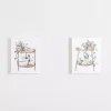 Botanical Trays Canvas Art Prints, Set of 2