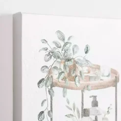 Botanical Trays Canvas Art Prints, Set of 2