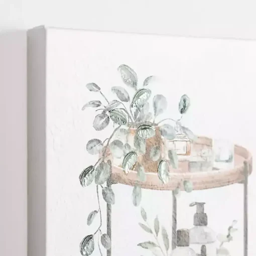 Botanical Trays Canvas Art Prints, Set of 2
