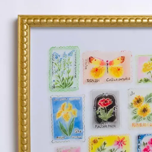 Brackeen Postage Stamps Framed Art Print