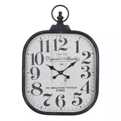 Brady Rustic Metal Wall Clock
