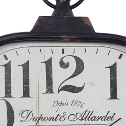 Brady Rustic Metal Wall Clock