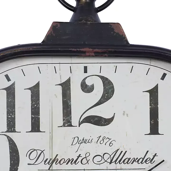 Brady Rustic Metal Wall Clock