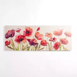 Bright Red Poppies Canvas Art Print