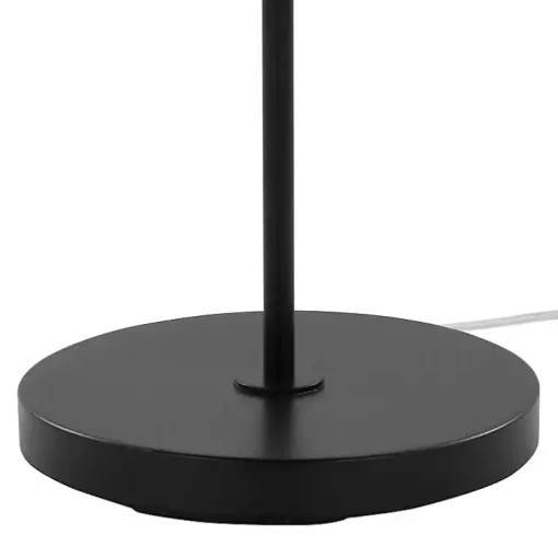 Bronze and Seeded Glass Shade Floor Lamp