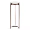 Bronze Angular Marble Accent Table