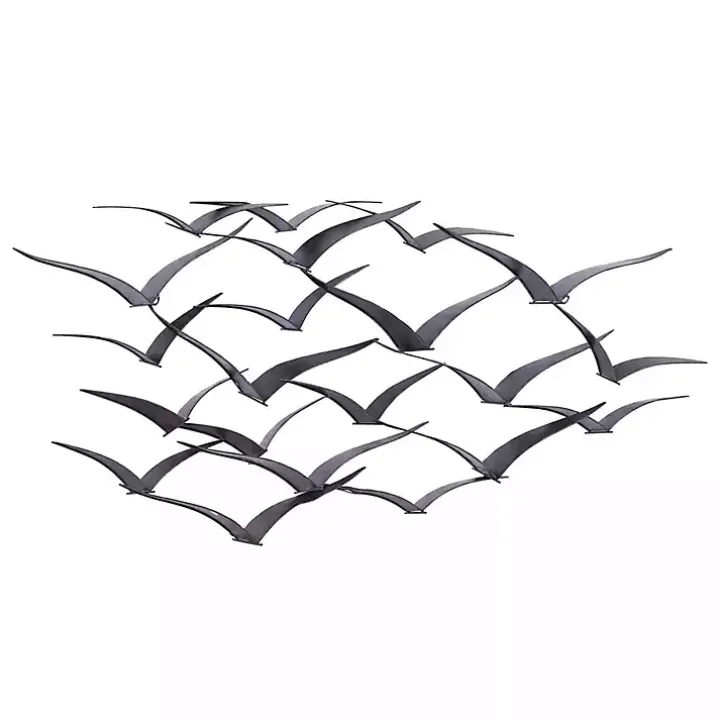 Bronze Birds Metal Wall Plaque