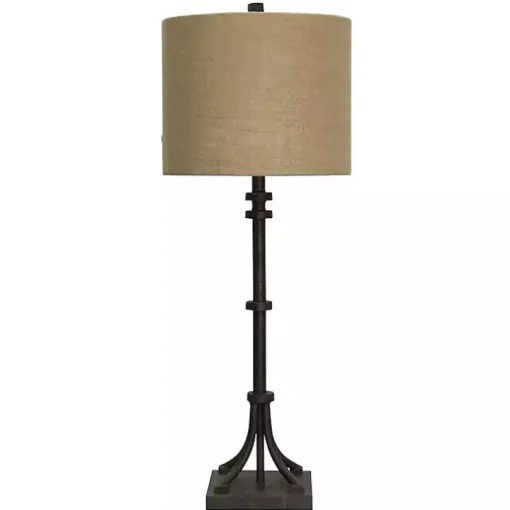 Bronze Iron Industrial Buffet Lamp