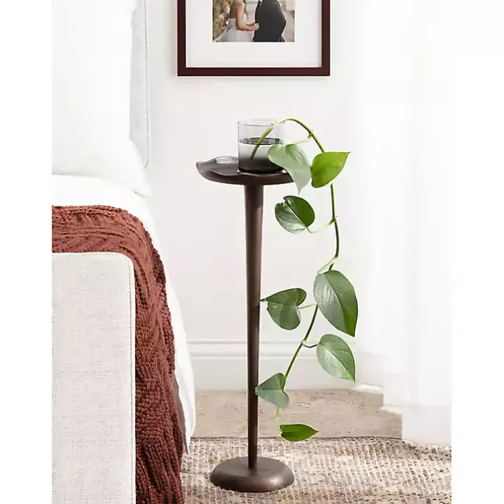 Bronze Metal Alicia Accent Table