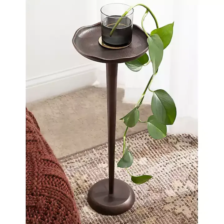 Bronze Metal Alicia Accent Table