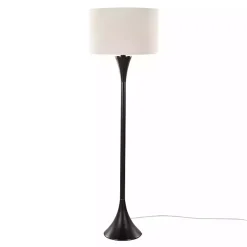 Bronze Metal Hourglass Floor Lamp