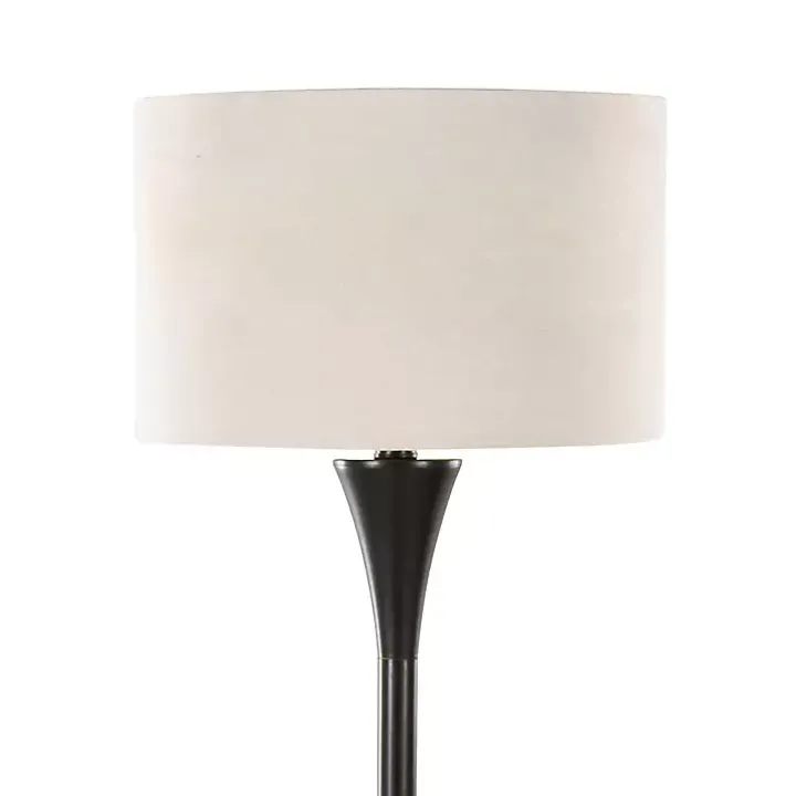 Bronze Metal Hourglass Floor Lamp