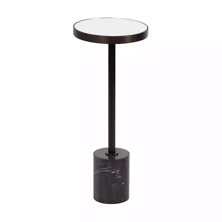 Bronze Mirror Tabletop Round Cocktail Table