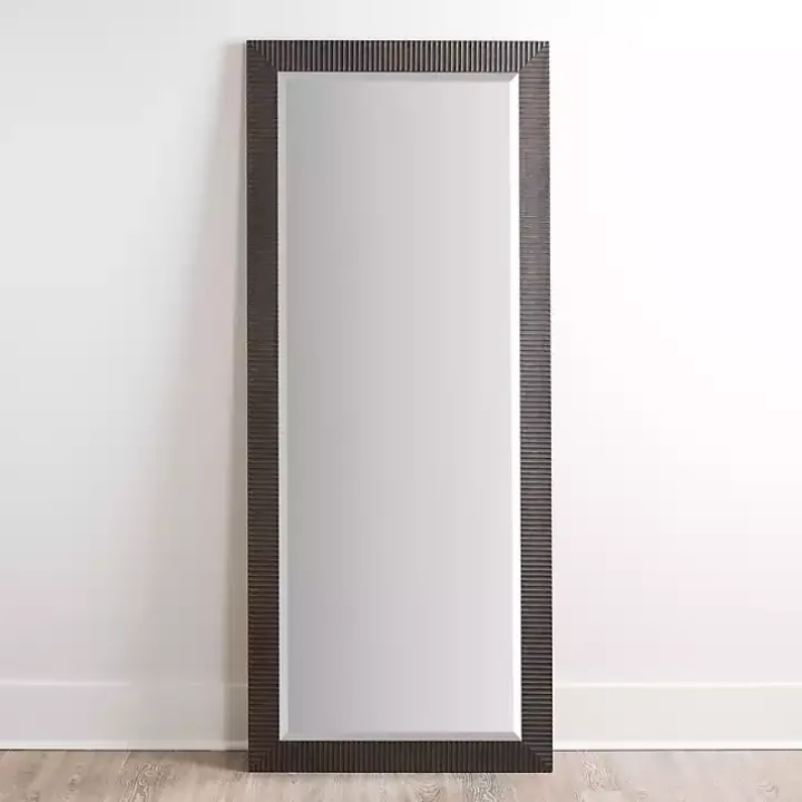 Bronze Ribbed Devin Profile Mirror, 28x68 in.