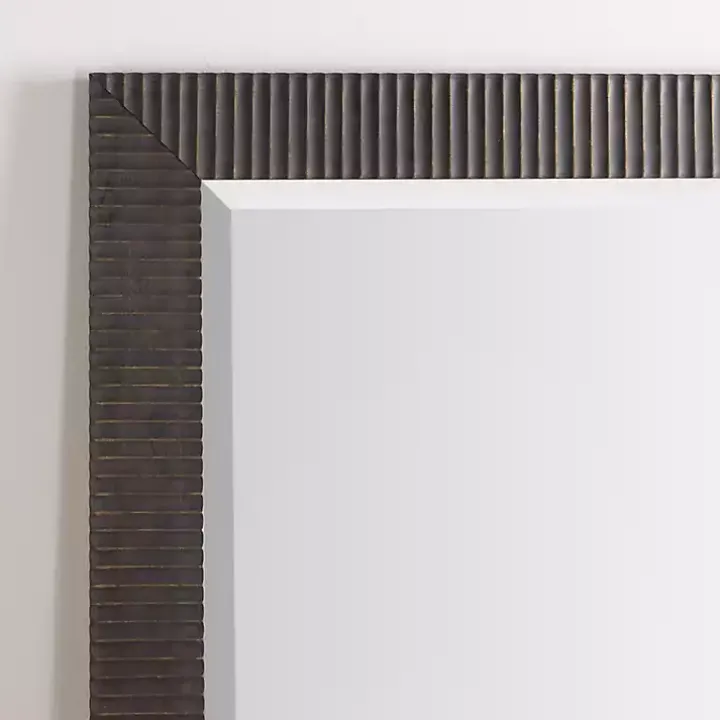 Bronze Ribbed Devin Profile Mirror, 28x68 in.