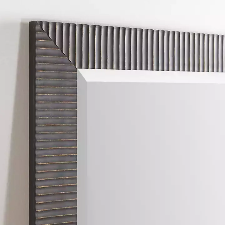 Bronze Ribbed Devin Profile Mirror, 28x68 in.