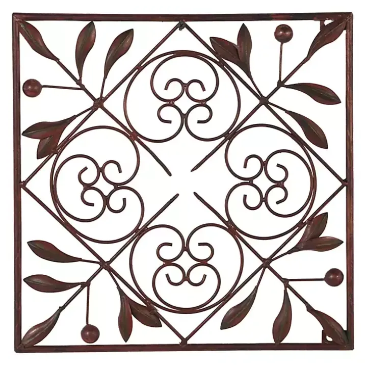 Bronze Scrollwork 4-pc. Panel Wall Art