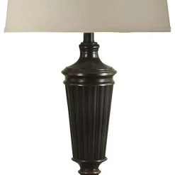 Bronze Wood Tapered 3-pc. Lamp Set