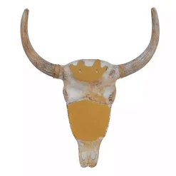 Brown Bohemian Bull Wall Plaque