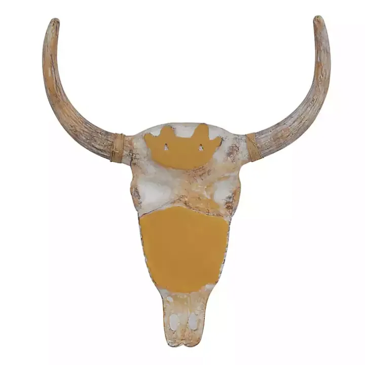 Brown Bohemian Bull Wall Plaque