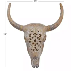 Brown Bohemian Bull Wall Plaque