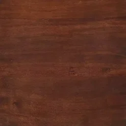 Brown Curved Edge Open Shelf Accent Table