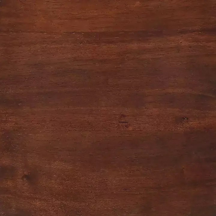 Brown Curved Edge Open Shelf Accent Table