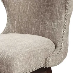 Brown Ivey High Wingback Swivel Counter Stool