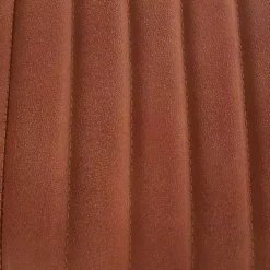 Brown Leather Tufted Panel Bench