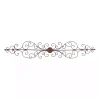 Brown Metal Scroll Panel Wall Plaque