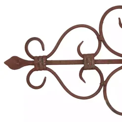 Brown Metal Scroll Panel Wall Plaque