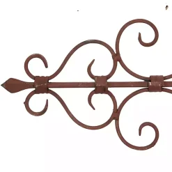 Brown Metal Scroll Panel Wall Plaque