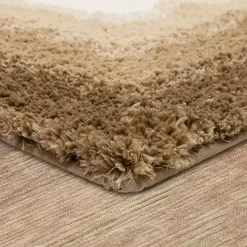 Brown Ombre Border Bath Mat, 2x4