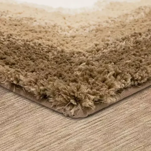 Brown Ombre Border Bath Mat, 2x4