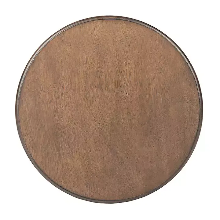 Brown Tegan Round Accent Table