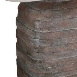 Brown Textured Rectangle Shade Table Lamp