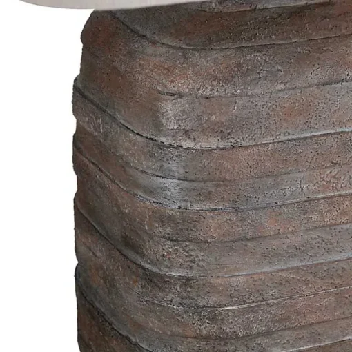 Brown Textured Rectangle Shade Table Lamp