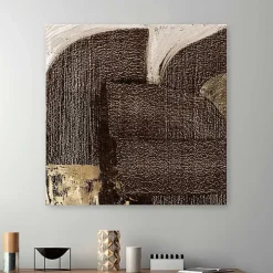 Brown to Gold Canvas Art Print, 40x40 in.