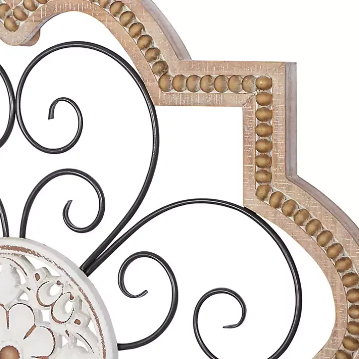 Brown Wood and Metal Farmhouse Wall Plaque