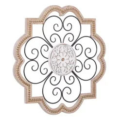 Brown Wood and Metal Farmhouse Wall Plaque