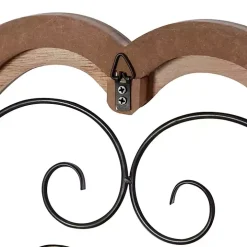 Brown Wood and Metal Farmhouse Wall Plaque